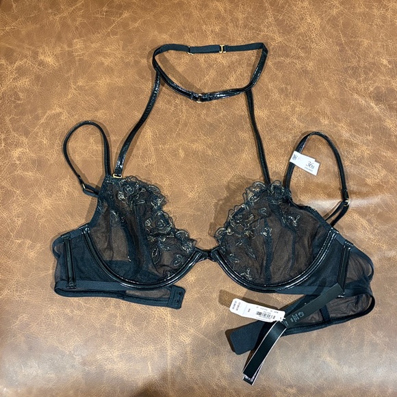 Victoria's Secret Other - Victoria's Secret Black Sheer Floral Bra
